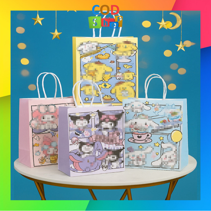 

COD - 6661 Goodie Bag Kartun / Kantong Kertas / Tas Kado Lucu / Paper Bag / Tas Souvenir Ulang Tahun / Paper Bag Karakter Lucu