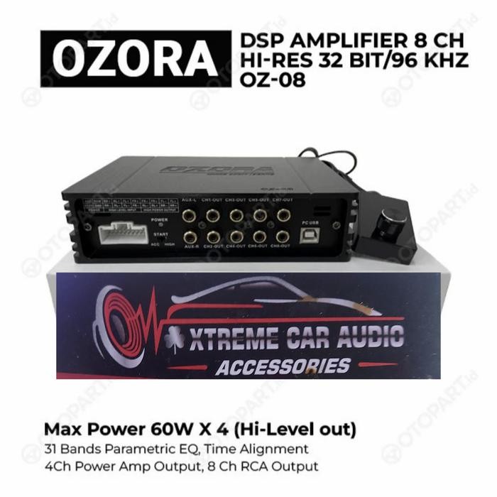 Dsp amplifier prosesor Ozora -08 Hirest 8 channel