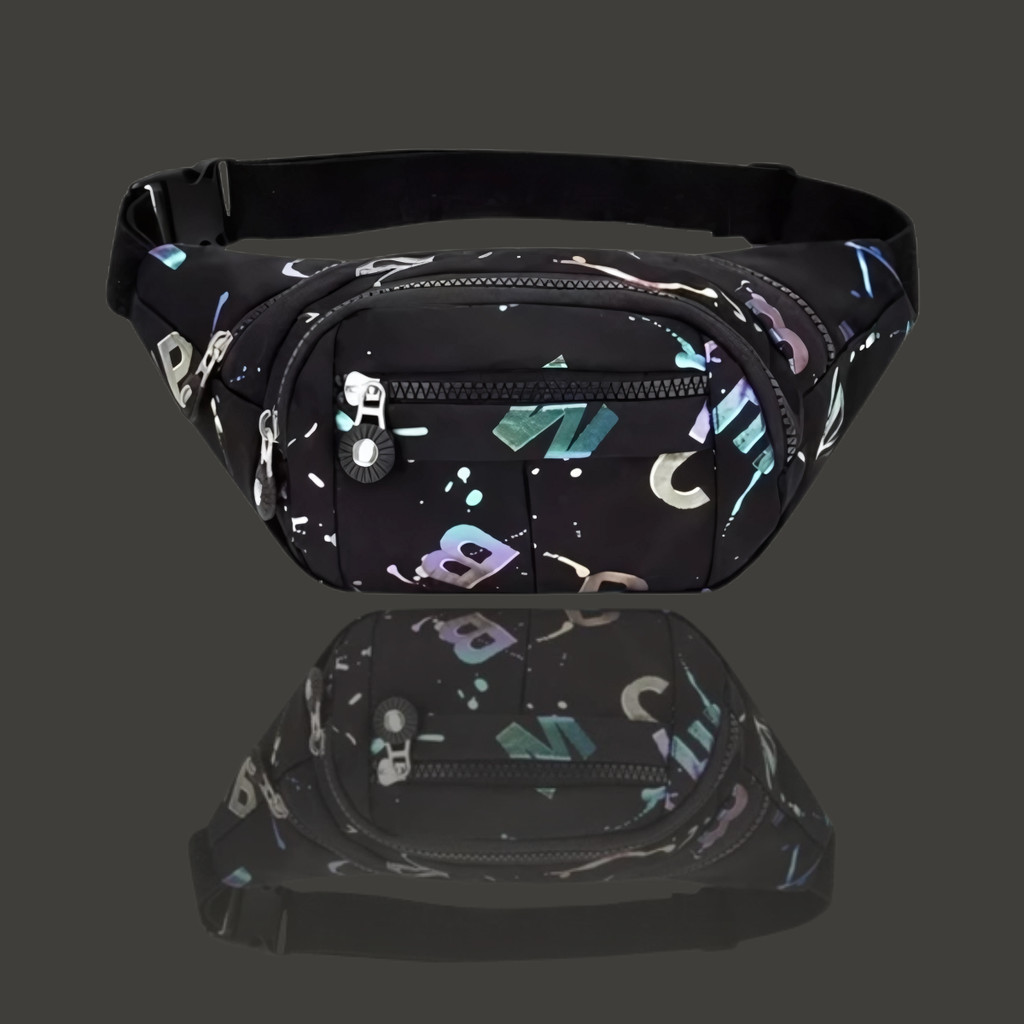 Tas Pinggang Unisex Pria Wanita / Waist Bag Unisex / Tas Pinggang Waterproof Korea Import