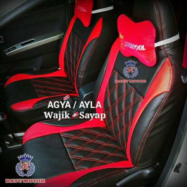 RILEX Luxury - Sarung Cover Jok AGYA 2013-2016 Model Wajik + Sayap