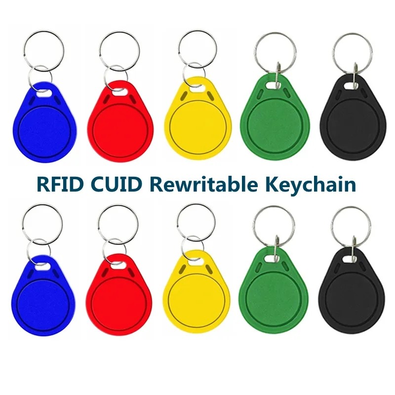 

10pcs 13.56MHz RFID GEN2 CUID Rewriteable Smart Key UID Changeable Keyfobs Block 0 Writable NFC Andriod MCT Copy Clone Duplicate