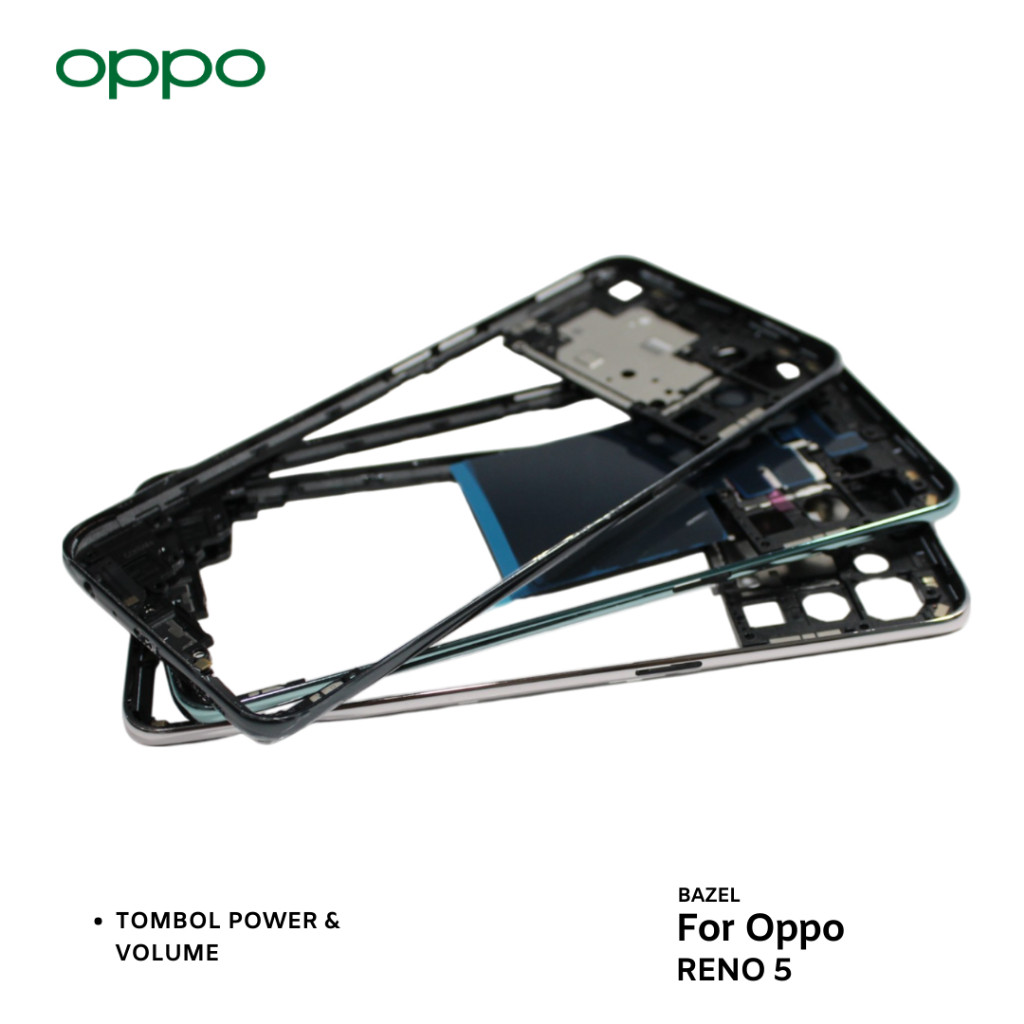 Terbaru Bazel Bezel Oppo Reno 5 5G Original Tulang Tengah Tutup Mesin Oppo Reno 5 5G