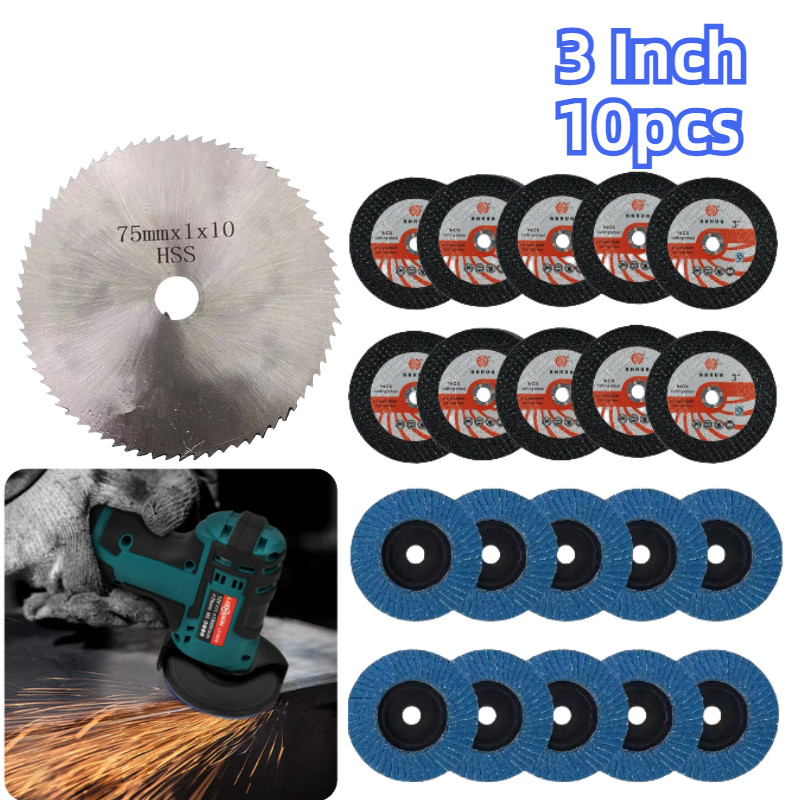 3 Inch Cutting Whee/Circular Saw Blade/Mata Potong Kayu/Gerinda 3 Inch Gurinda/Mata Gerinda Mini 75x