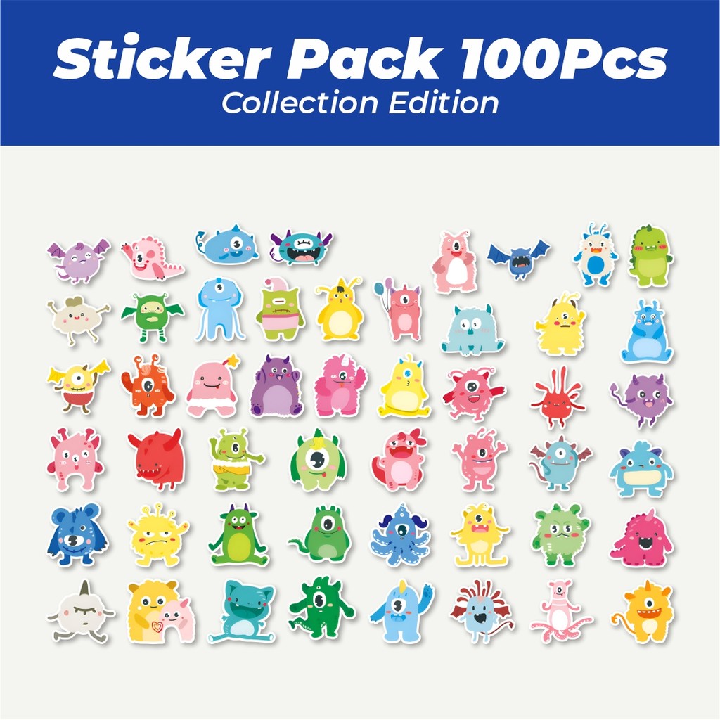 

Hot Stiker Kartun Cute Montser Family Lucu Anti Air Stikers Berperekat Waterproof Sticker Decal Buat Motor Helm Buku Journal Koper Casing HP Laptop Botol Minum