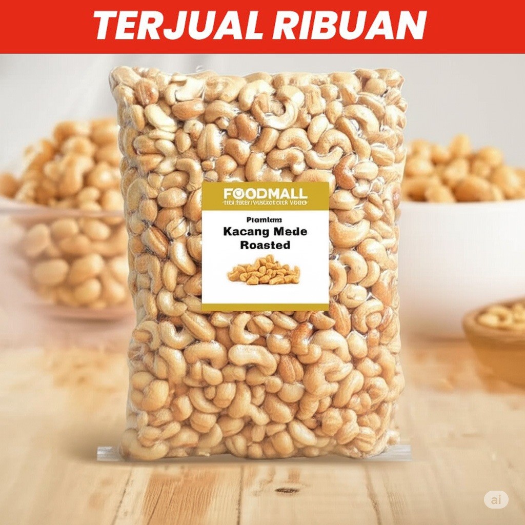 

Kacang Mede Roasted UTUH / Mete Oven Panggang Matang Siap Makan