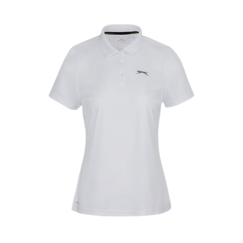 Slazenger Women's Golf Short Sleeve Performance Polo Shirts - White
