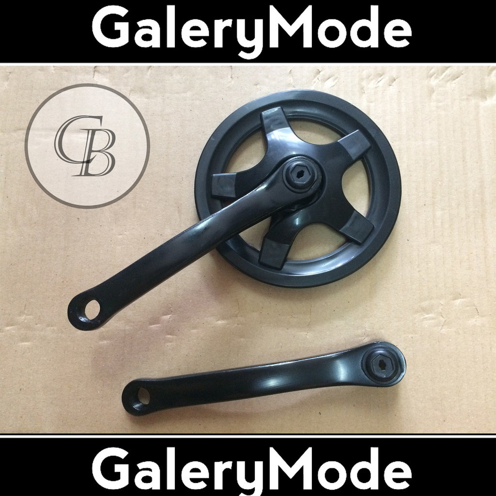 Gir Gear Crank Crankset As Kotak 165mm Sepeda BMX Fixi Fixie Minion Single Speed 36T Murah Ori Origi