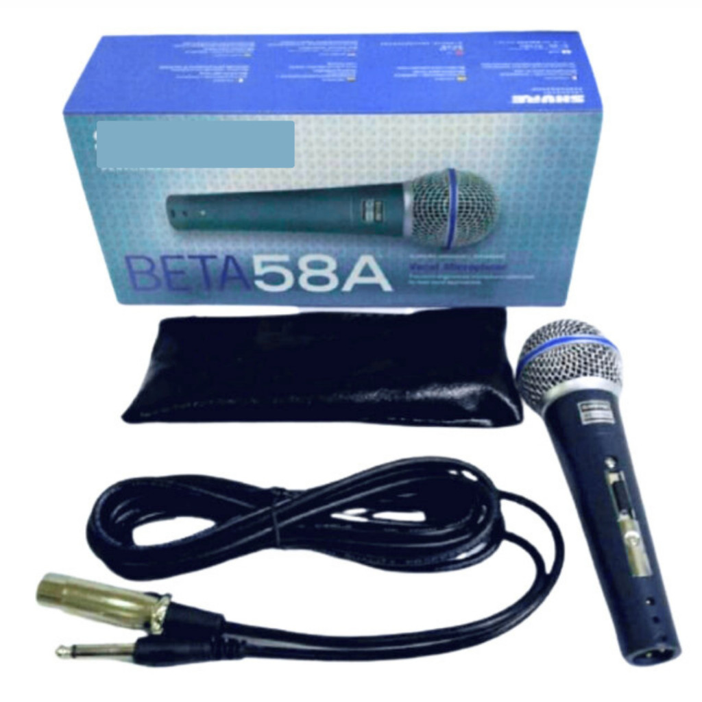 

MIC SHUURESS BETA 58A MIC/MIK/MICROPHONE/MICROPHONE KABEL BT 58A MIC KARAOKE