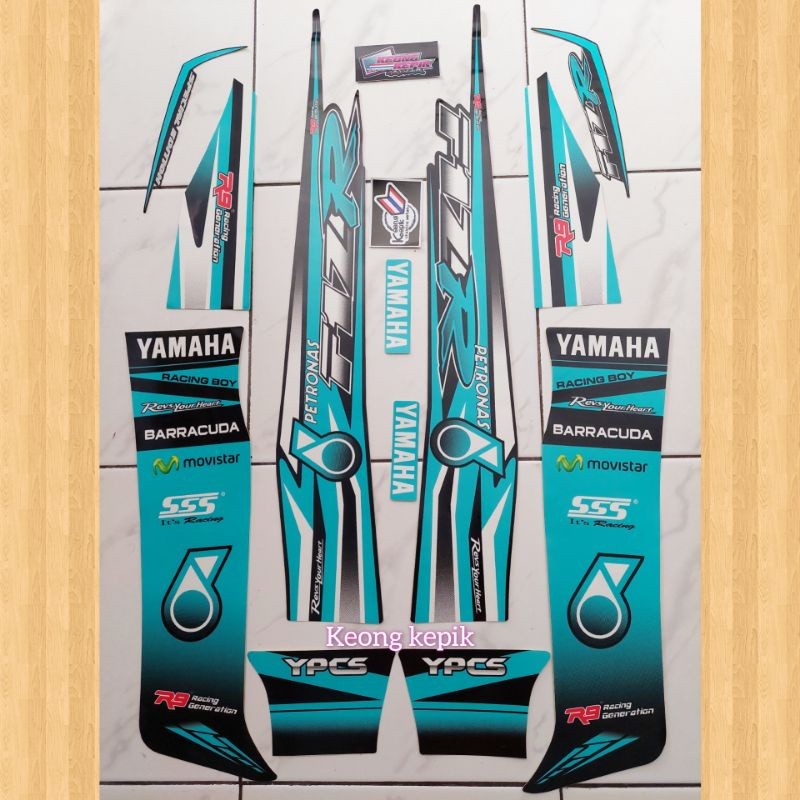 (BISA COD) STRIPING STIKER LIS VARIASI MOTOR YAMAHA FIZ-R F1ZR FIZR 125ZR MALAYSIA MOTIF PETRONAS ED