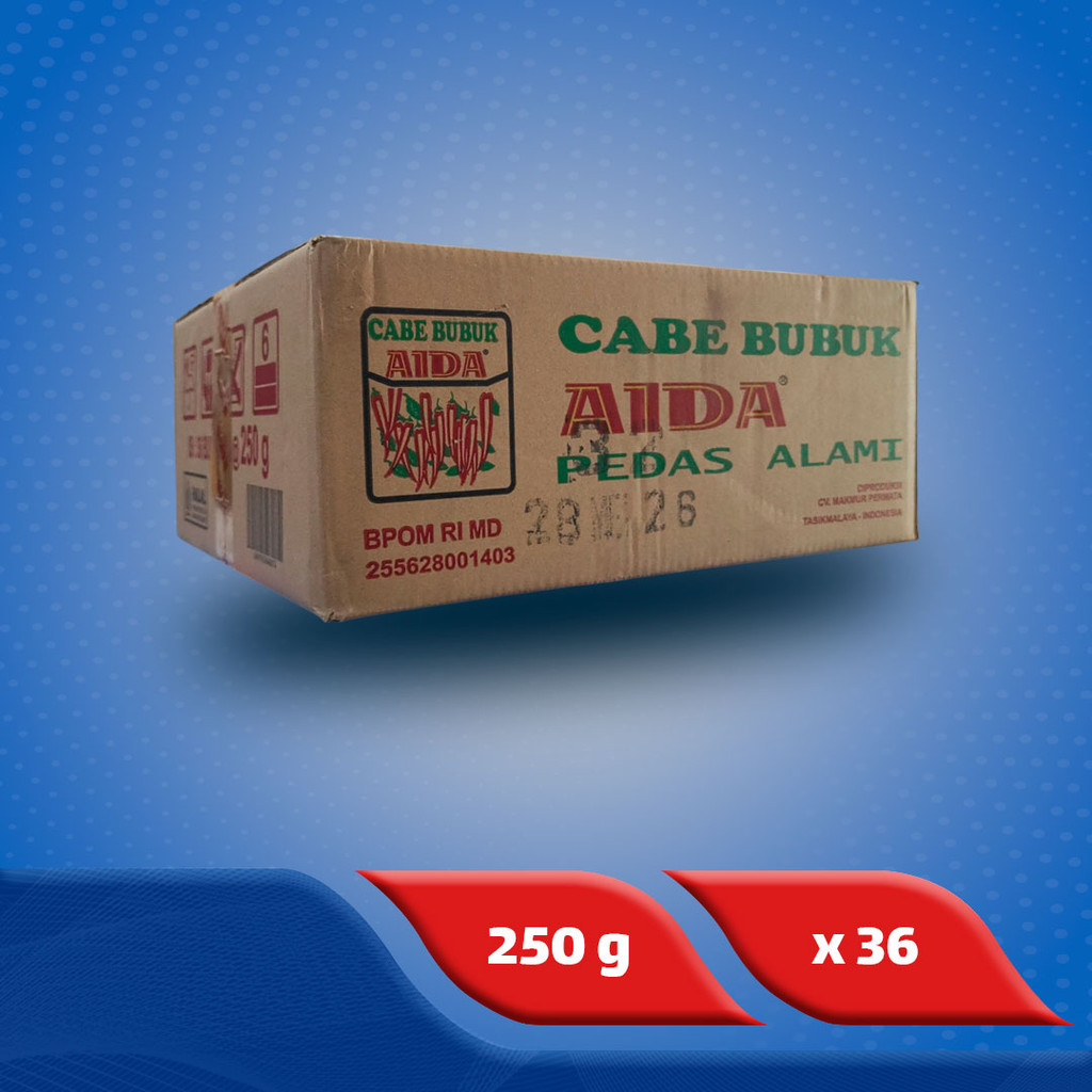 

Aida Cabe Bubuk / Giling 250 g x 36 pcs