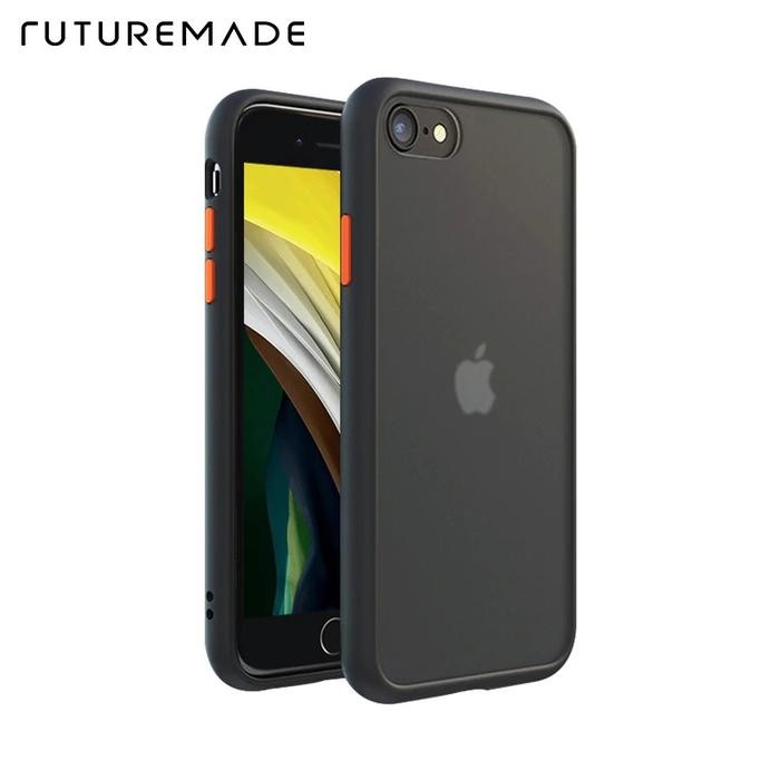 PROMO Case IPHONE SE 2020 Aero clashing hard Softcase AERO case ORI - Hitam