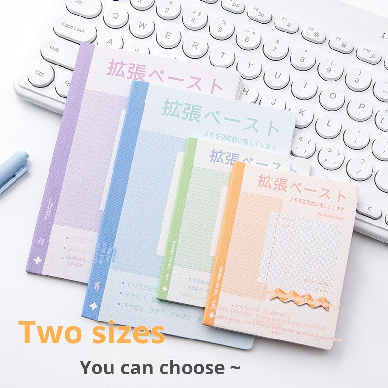 

Custom Expandable Sticky Notes for Students, Minimalist Ins Style Aesthetic Design, Adhesive Class Notes Supplement Notepad