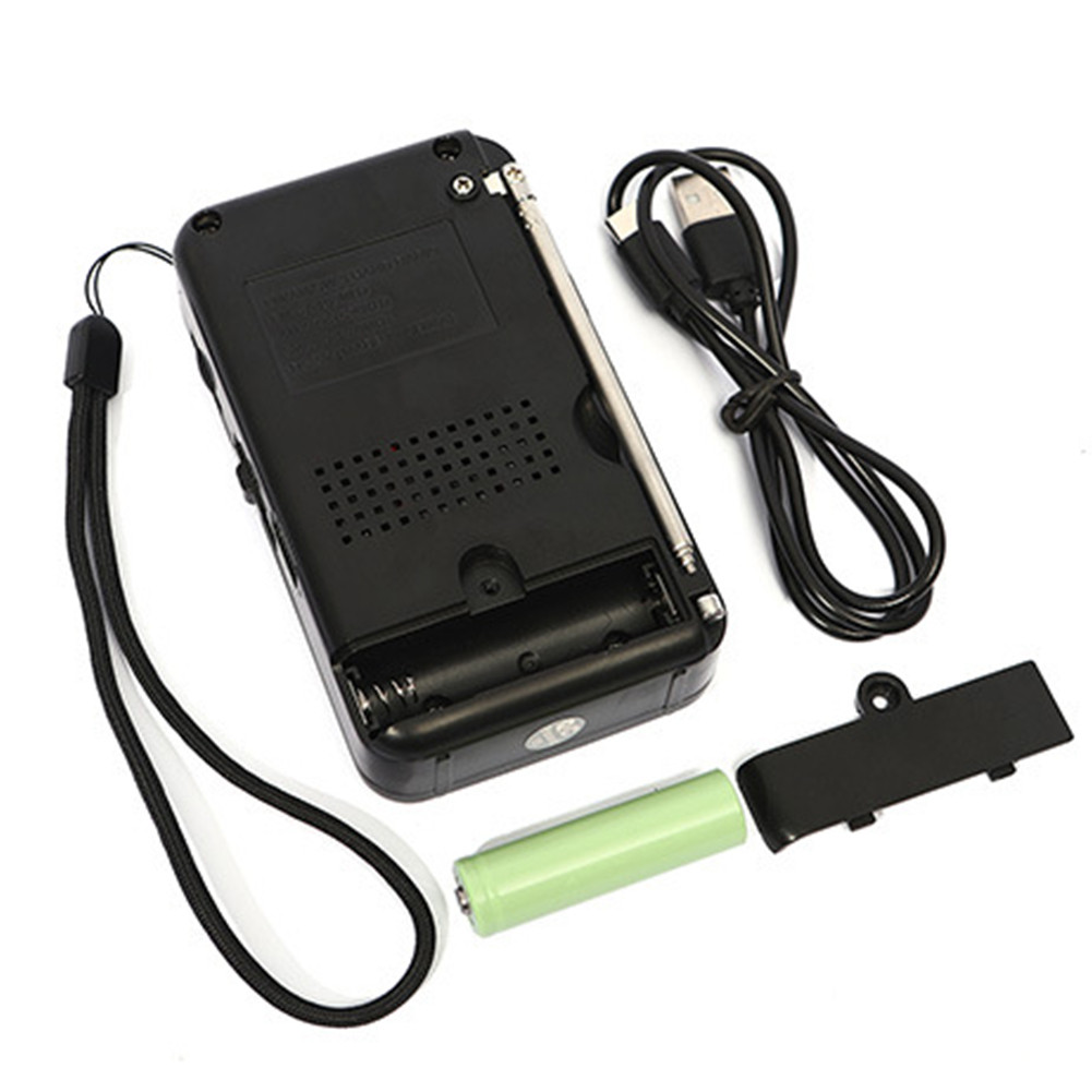 Outdoor Radio Dual Band Digital Radio Built-in Speaker Portable Mini Radio SW/AM/FM LCD Display for 