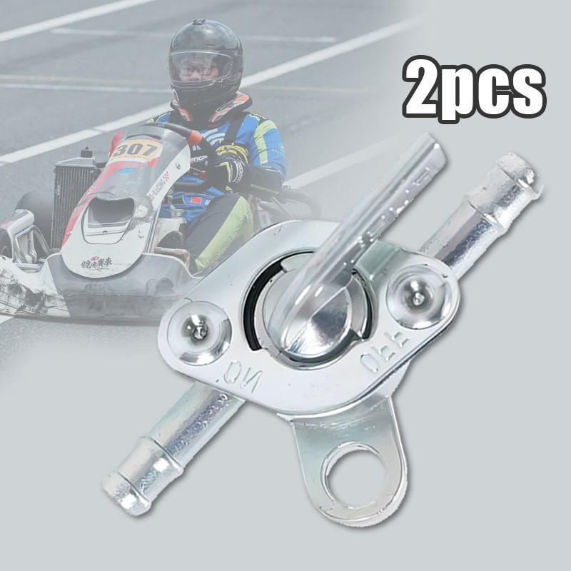 2Pcs Kran Bensin Luar Universal On Off Motor Keran Kran Bensin Motor Mini Kran Tangki 49cc