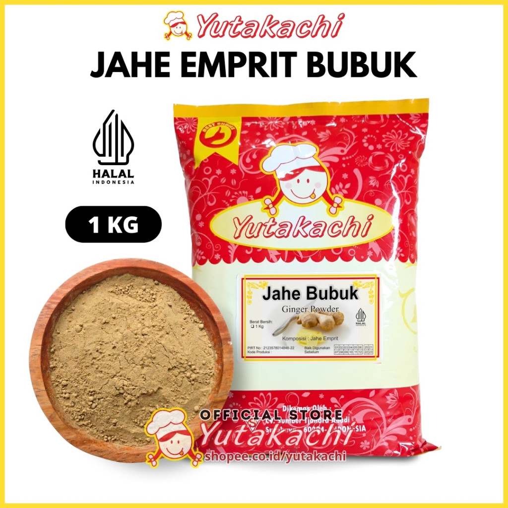 

Jahe Bubuk Super 1Kg Yutakachi / Jahe Emprit Bubuk / Wedang Jahe / Ginger Powder / Ground Ginger