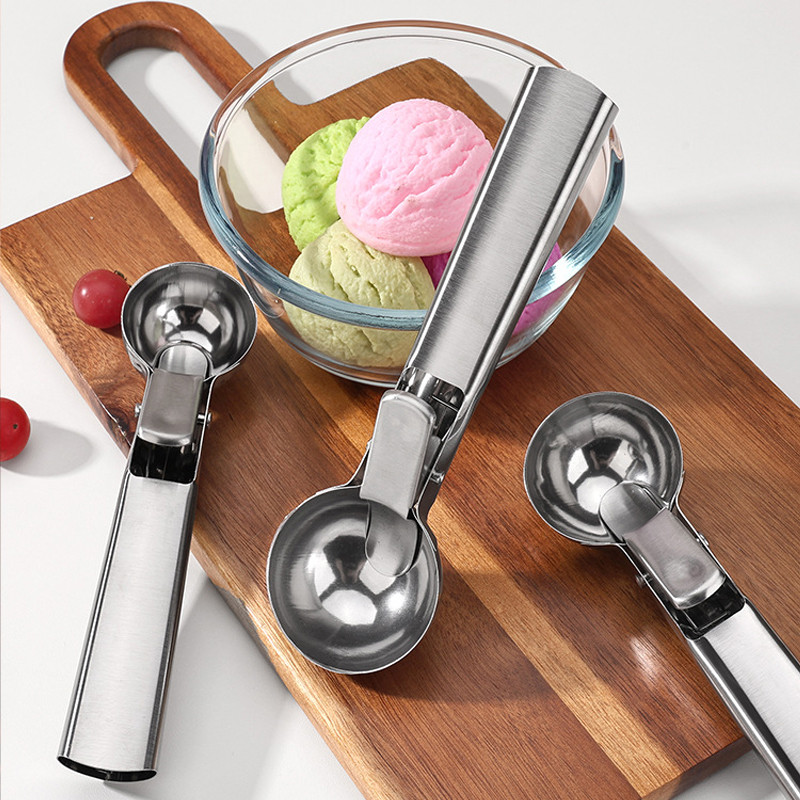 

Sendok Cetak Scoope Es Krim & Buah | Sendok Takar Es Krim | Sendok Unik Bahan Stainless Steel Berkualitas 4.5cm hottome