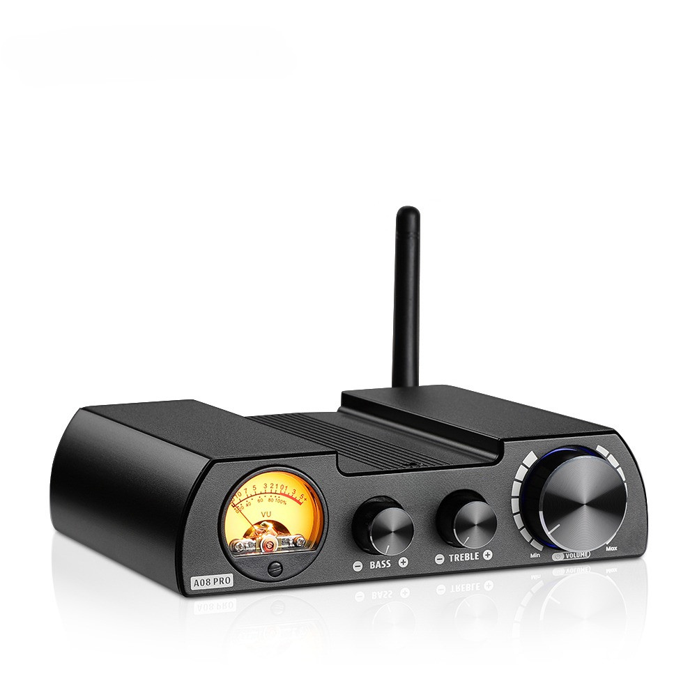 AIYIMA Audio A08 Pro Amplifier TPA3255 300W Bluetooth QCC5125 APTX Stereo Receiver Digital Amp VU Me