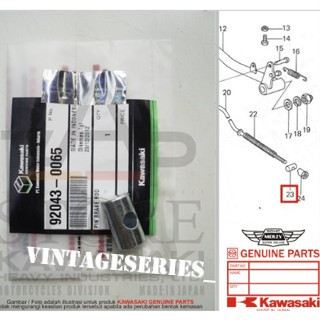 BOSH PIN PAHA REM TROMOL BELAKANG NINJA 150 R M ORIGINAL KAWASAKI 92043-0065 / 92043-0147