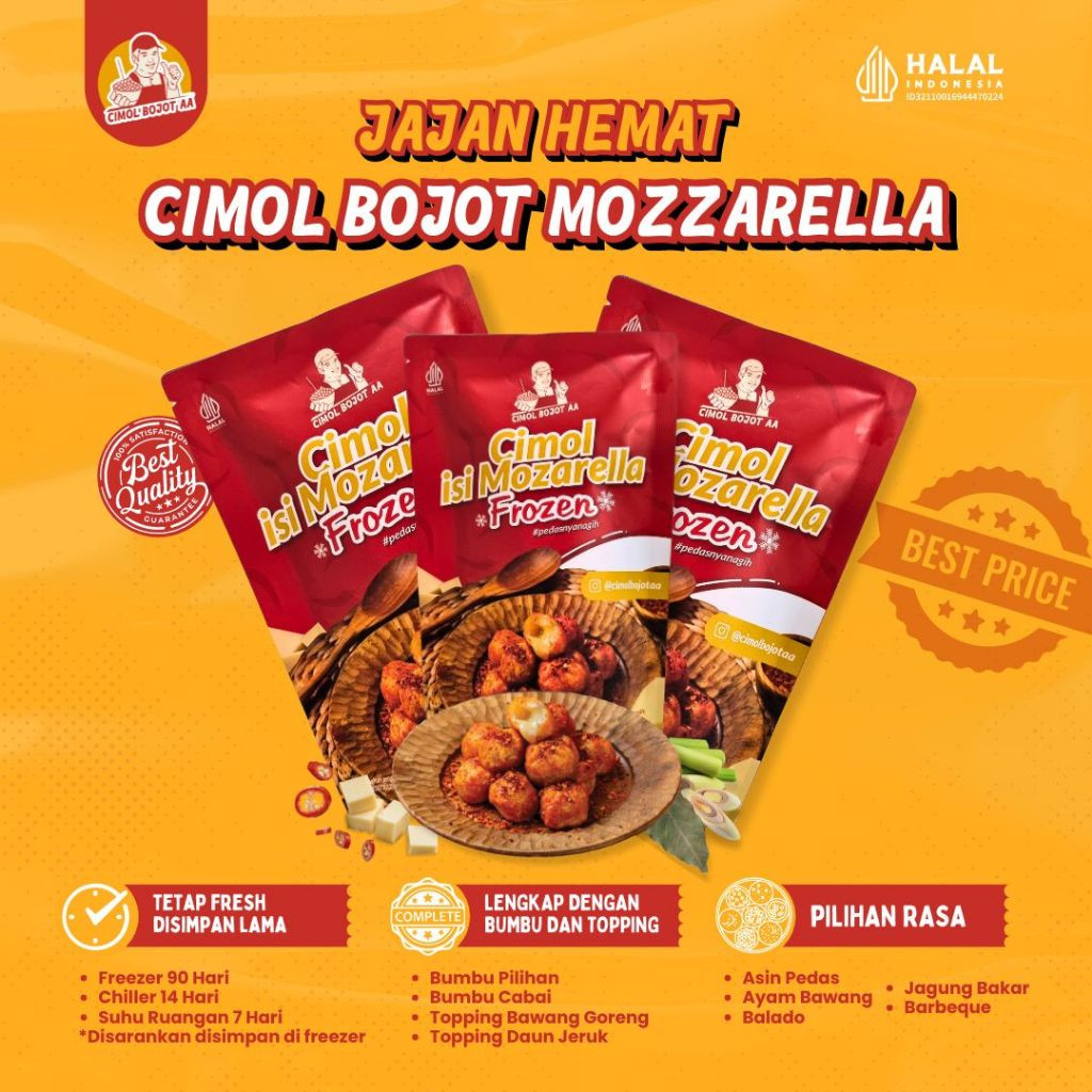 

Lecy.store2 Paket Jajan Hemat Nikmat 3 Cimol AA isi Mozzarella