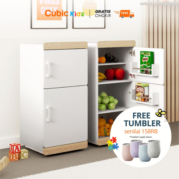 Cubic KIDS Lemari Serbaguna / Lemari Kulkas Mainan Anak / COCO FRIDGE