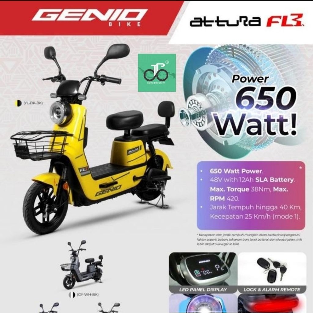 Genio ATTURA FL3 Sepeda Listrik