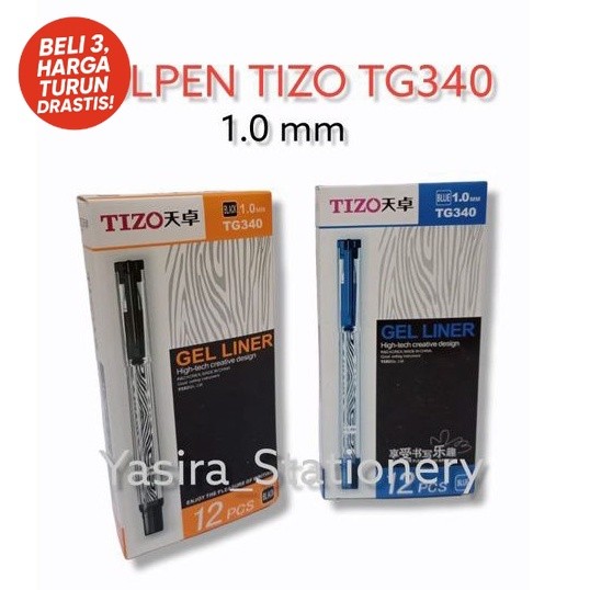 

SATUAN Pulpen Gel Ink Pen Tizo Zebra TG340 1.0mm