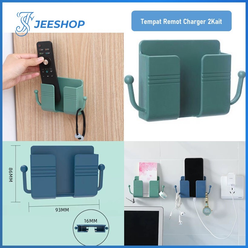 Holder Hp Dinding Tempel Tanpa Paku Holder Remote Dinding Multifungsi — 8