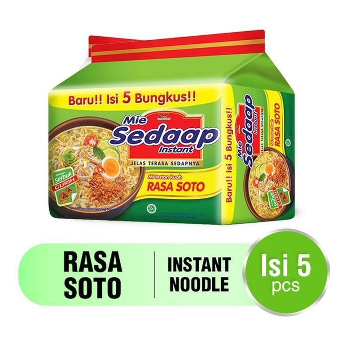 

SEDAP MIE KUAH SOTO 75 GR KEMASAN BAG ISI 5 PCS (B2)