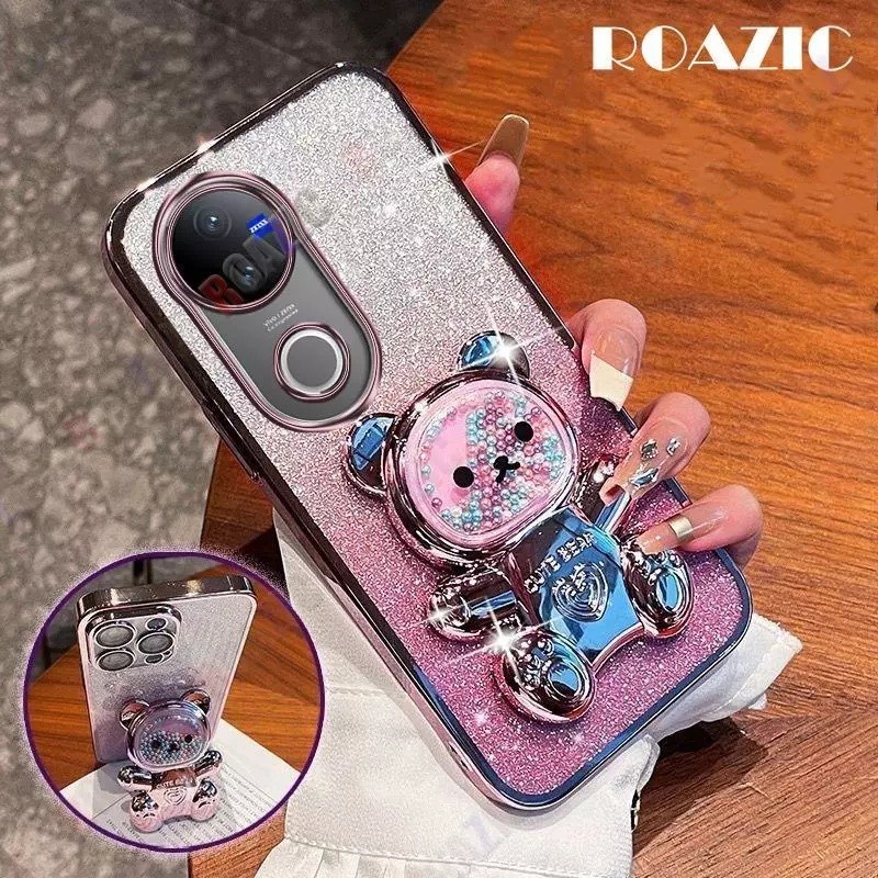 HP Soft Casing Vivo V50 5G Case Silikon Untuk VIVOV50 5G V2427 Casing berkilau Berlapis Kesing Handp