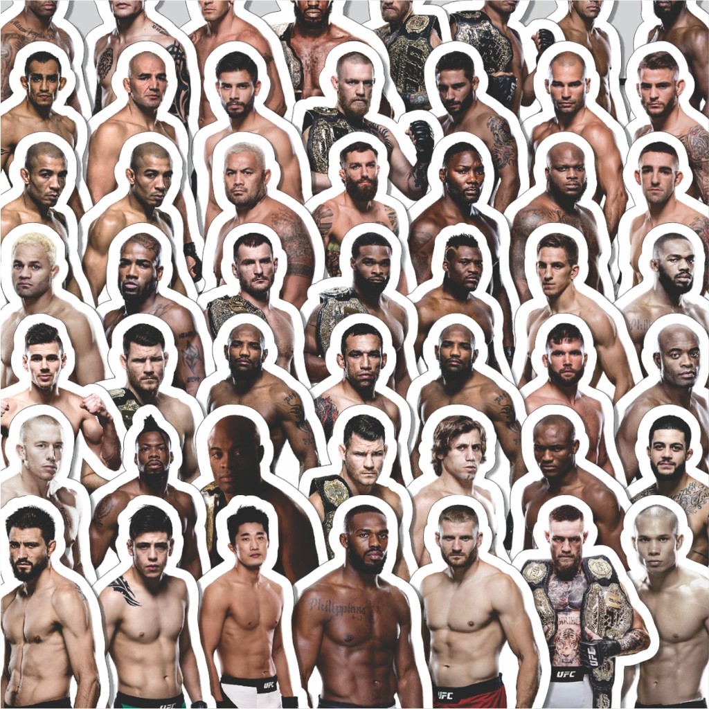 

Stiker Cutting Pack Stiker Sport Series UFC Player Mix Isi 100Pcs Series Aesthetic Lucu Keren Untuk Koper Bahan Vynil