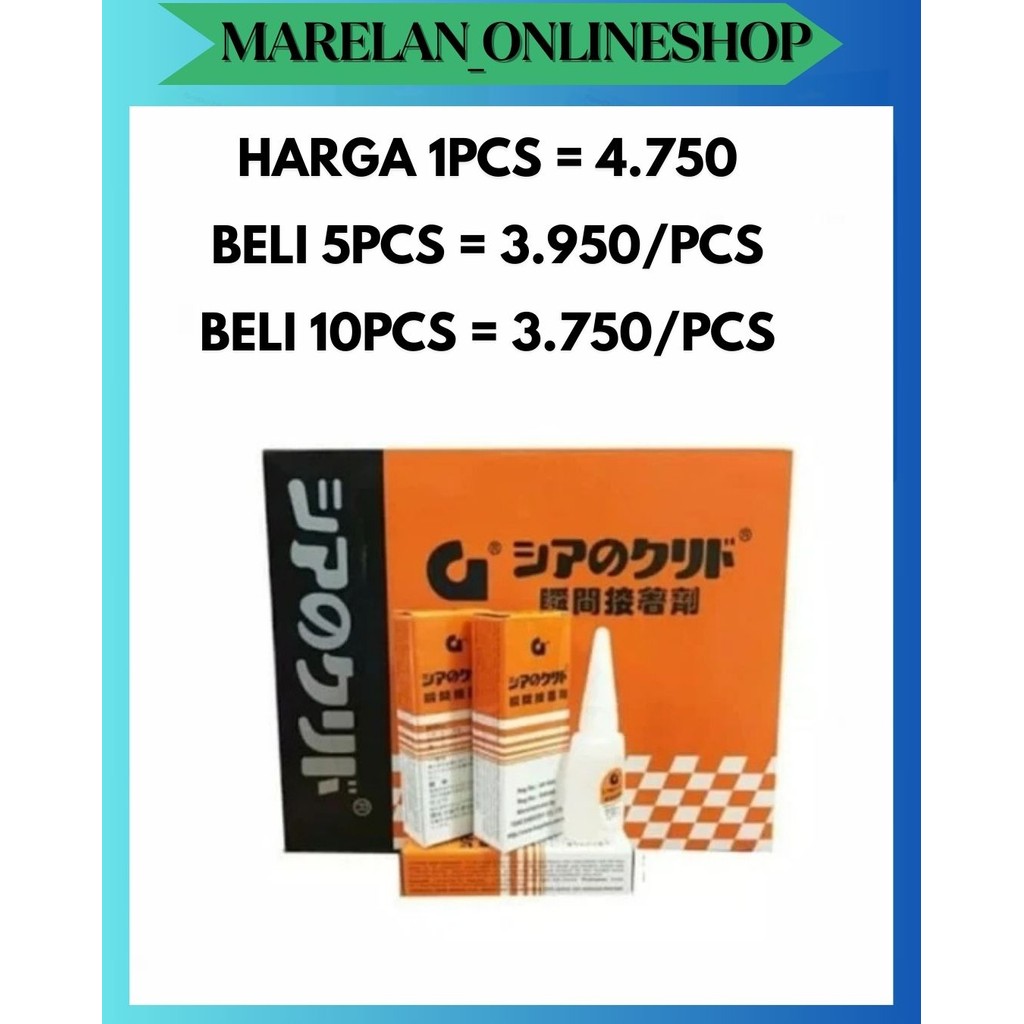 

MOS SUPER GLUE KOREA GLEE / LEM OILY CAIR PEREKAT KUAT ERAT ASLI MURAH SERBAGUNA MANTAP MURAH
