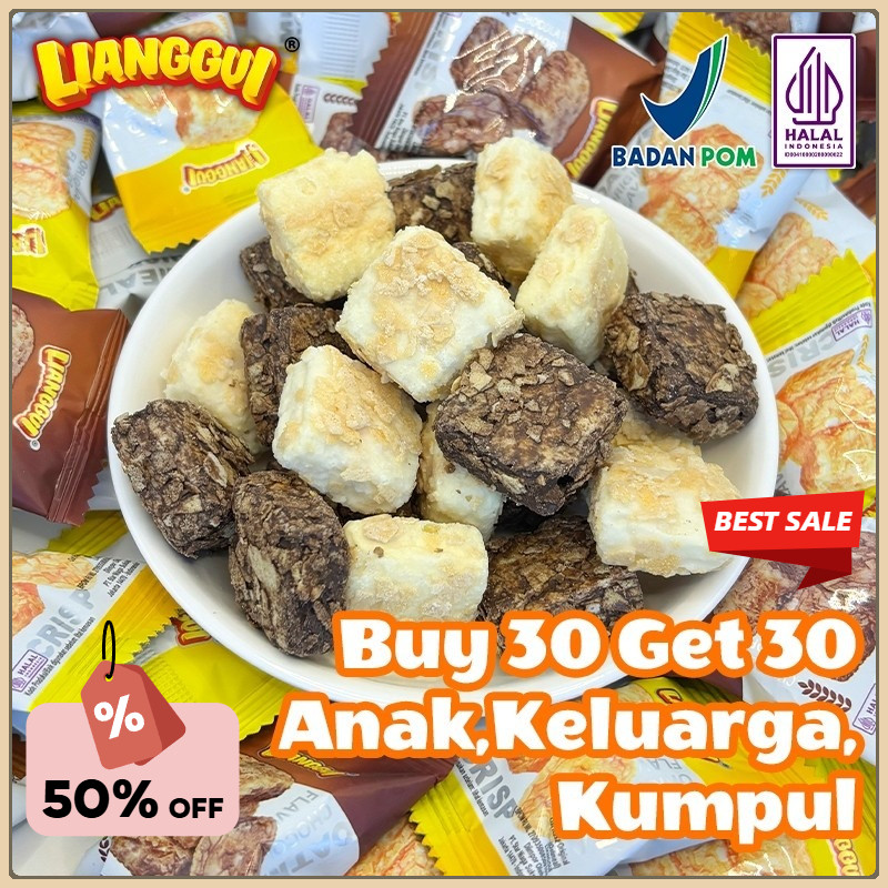 

[Pengiriman 24 jam]Lianggui HALAL 30+30ps Lianggui Oatmeal Crisp Halal Rasa Original,Cemilan Sehat untuk Sarapan Diet Renyah Enak