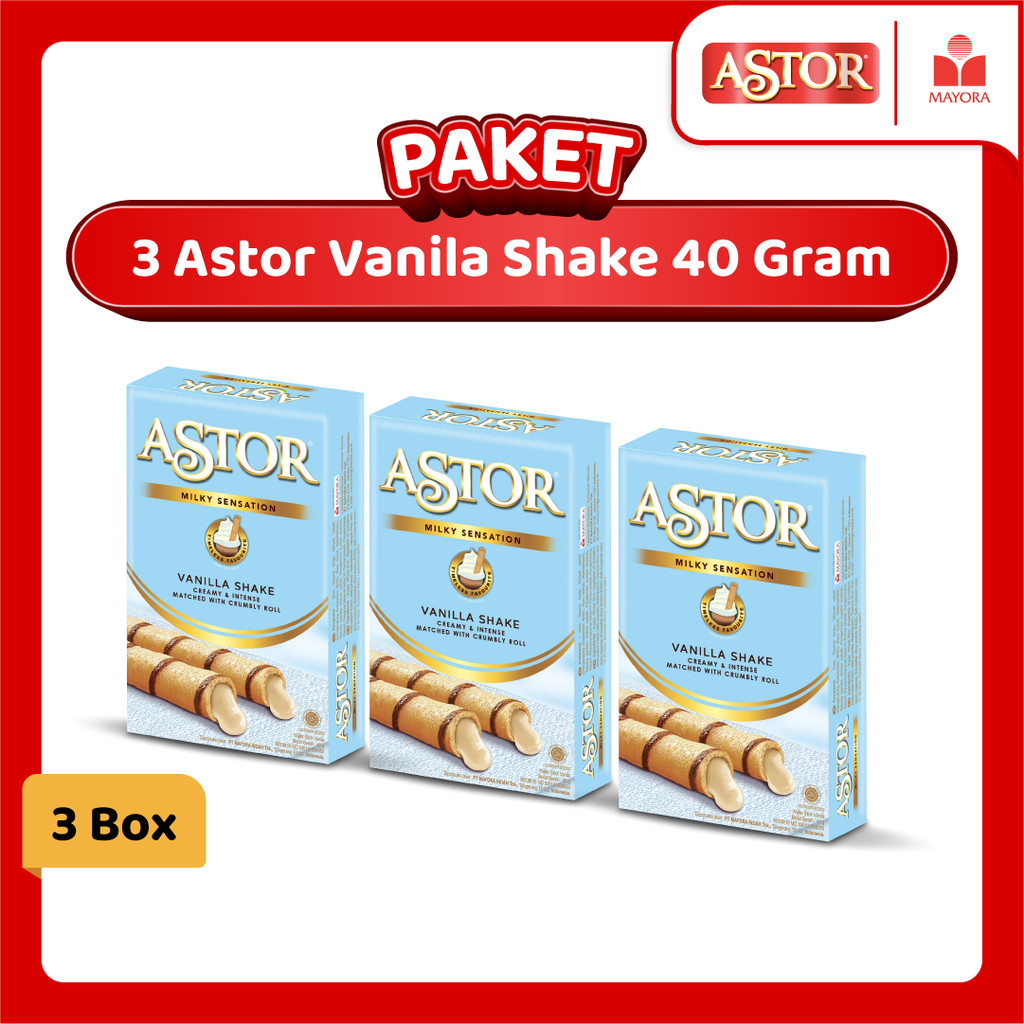 

Paket 3 Astor Vanila Shake 40 Gram