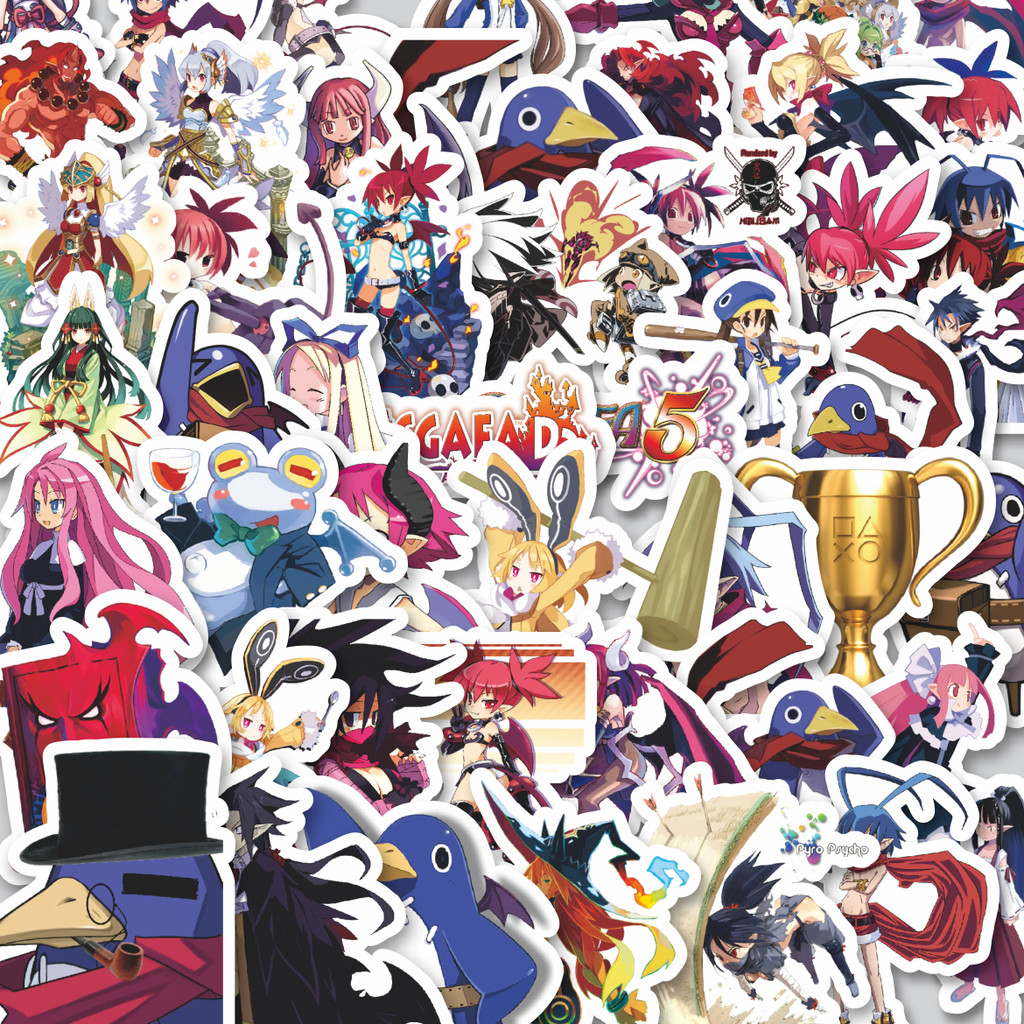 

Stiker Cutting Pack Stiker Game Series Disgaea Mix 1 Isi 100Pcs Series Aesthetic Lucu Keren Untuk Koper Bahan Vynil