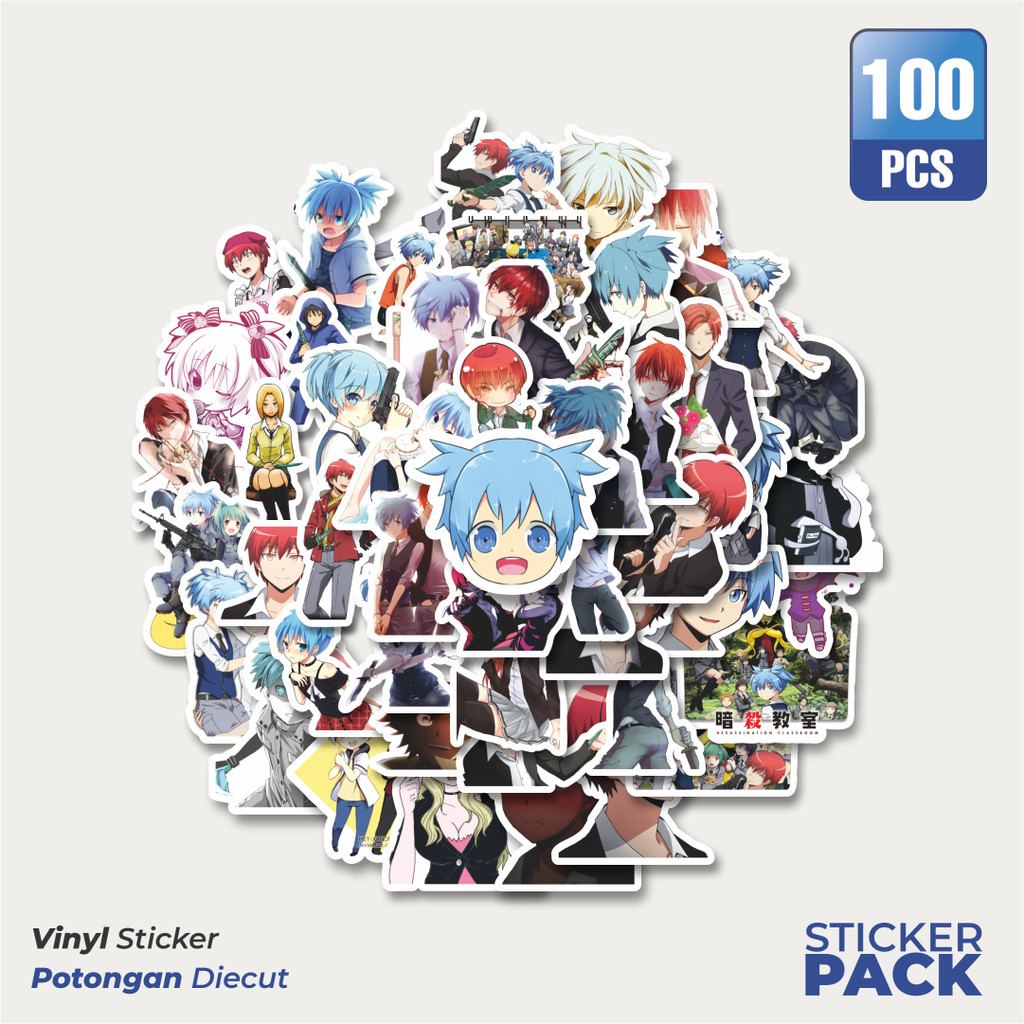 

Stiker Vinyl Stiker Anime Series Assasination Classroom Character Mix 2 Waterproof Aesthetic- Untuk Laptop, Motor, dan Helm - Paper Stationery Pack