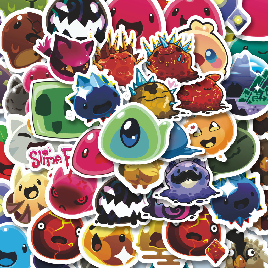 

100PCS Lucu Stiker Game Series Slime Rencher Character Mix Stiker Aesthetic Stiker Anti Air Stikers Berperekat Waterproof sticker decal buat Motor Helm Buku Journal Koper Casing HP Laptop Botol Minum Hadiah anak