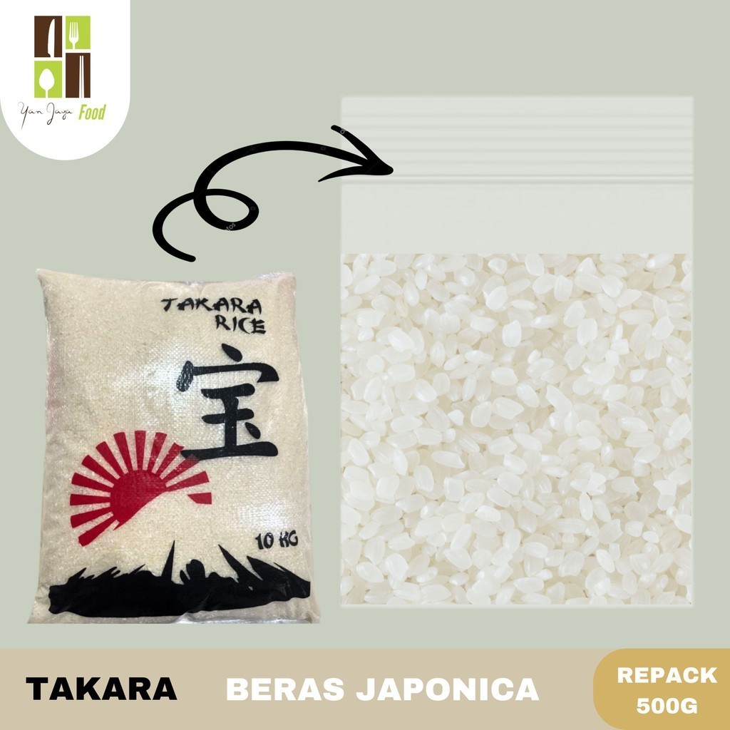 

Takara Rice Repack 500G / Beras Japonica / Beras Import / Beras Bento