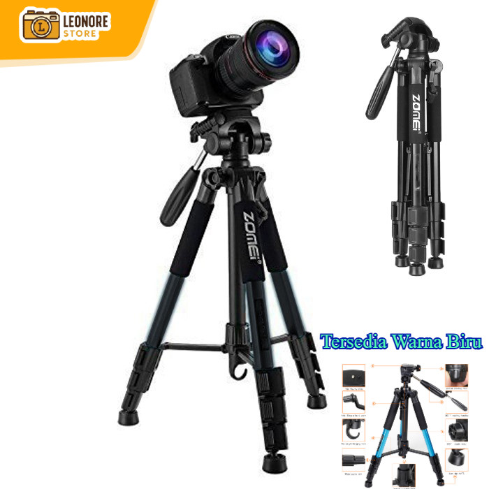 Tripod Kamera Zomei Q111 - 1.4M – Pan Head 360° Profesional DSLR Mirrorless + Tas
