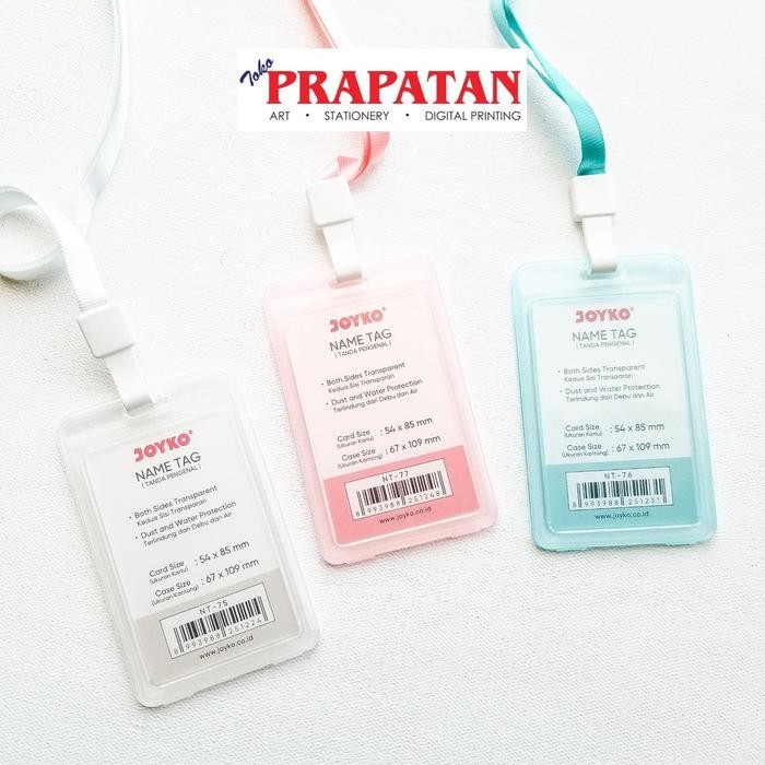 

Joyko Name Tag 54x85mm NT-75-77 / Tanda Pengenal - NT-75 Putih