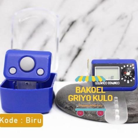 *_ Tasbih Digital + Kompas Warna Warni Model Terbaru Tasbih Alat Hitung Jari Finger Counter Kompas W