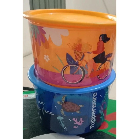 [BIG SALE] PROMO Tupperware  Lifestyle Canister 900ml 1pcs BIRU