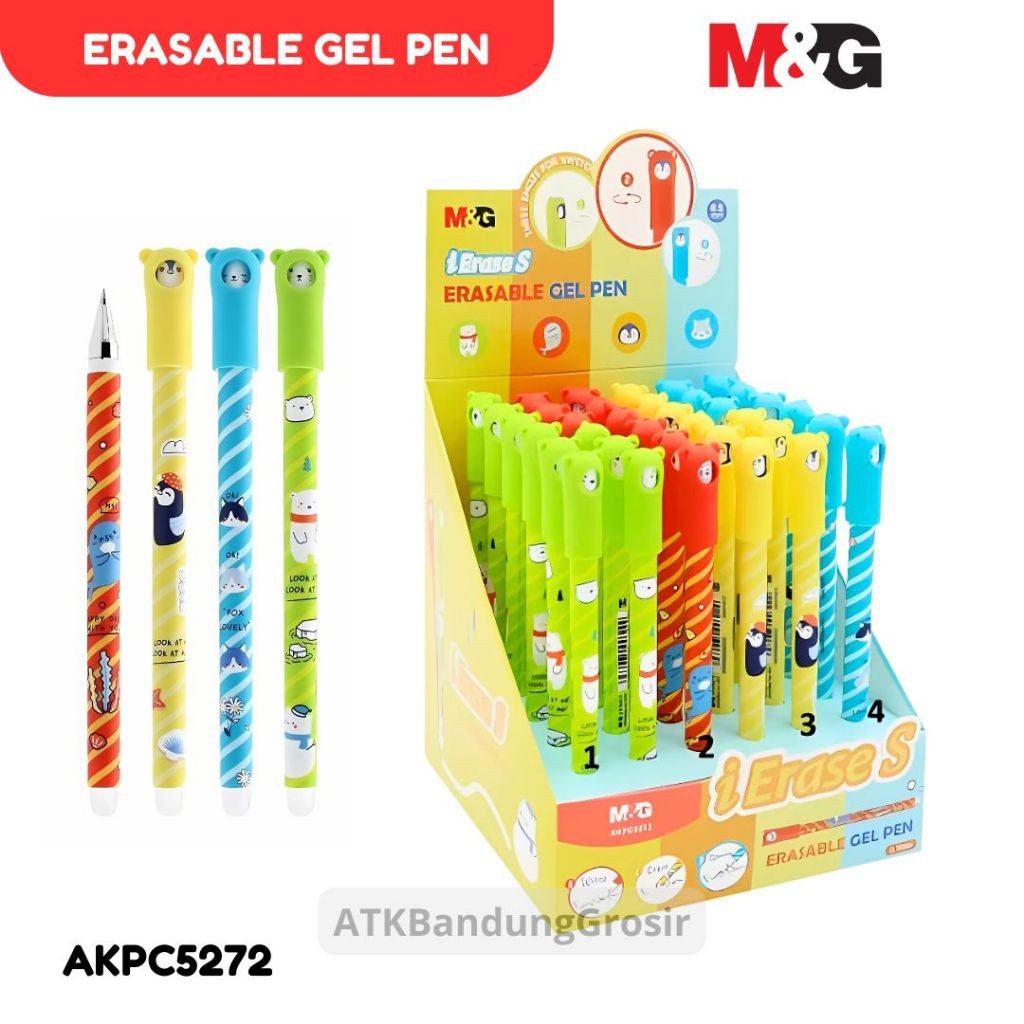 

Erasable Gel Pen M&G i Erase S #AKPC5272 Pulpen Gel Bisa Dihapus Tip 0.5 mm - SATUAN - SHSNP