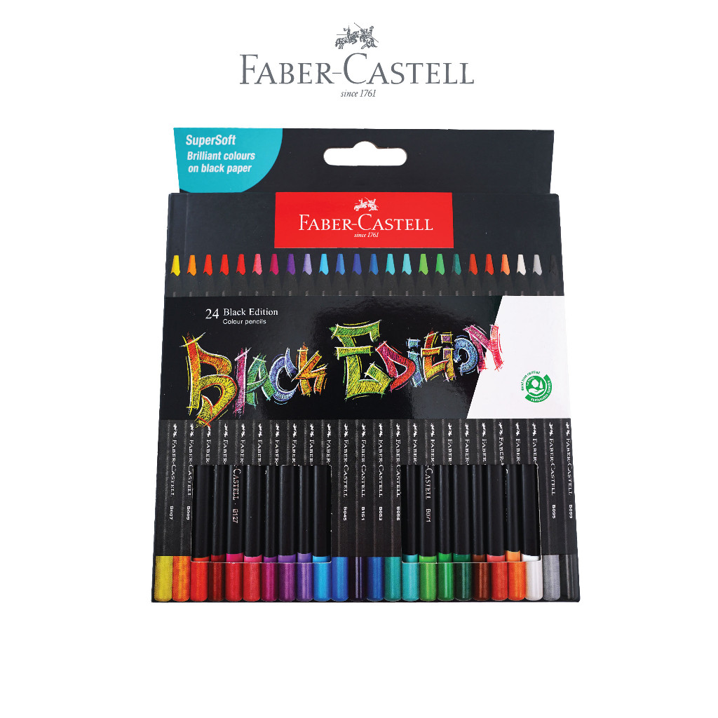 

COD Faber-Castell Pensil Warna Black Edition Colour Pencils Series