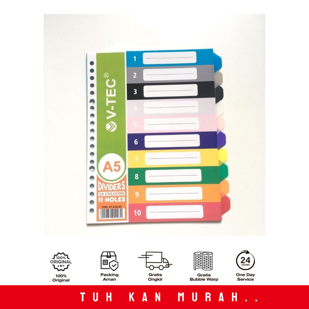 

V-TEC DEVIDER A5 10 SHEET