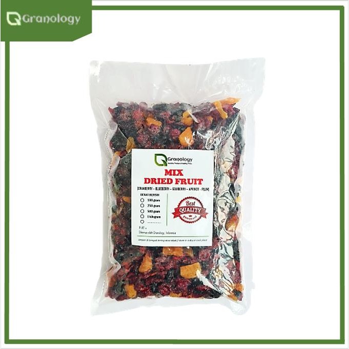 

Mix Fruit 1 kilogram (Blueberry, Cranberry, Gojiberry, Aprikot & Plum)