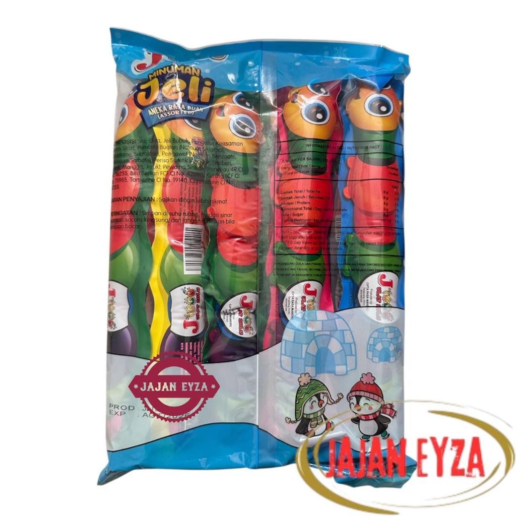 

JIGGO JELLY ULAT BULU 120ML 1 PACK ISI 10 MINUMAN JELLY JIGGO JELLY JINGGO