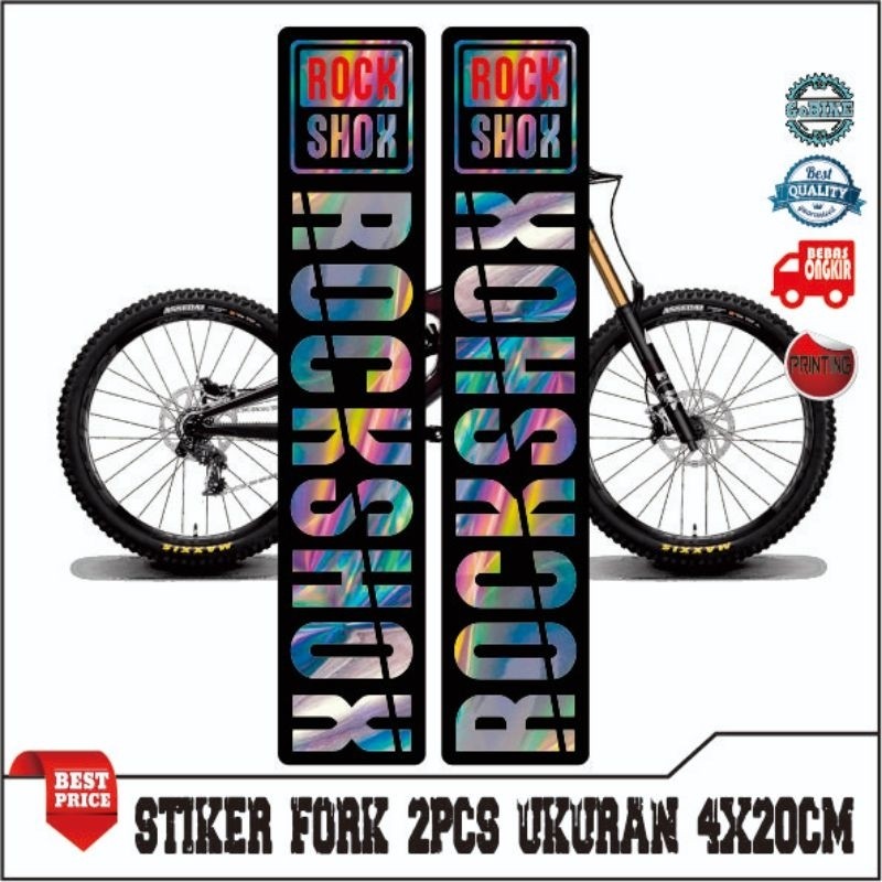 

stiker fork sticker shock depan rockshox