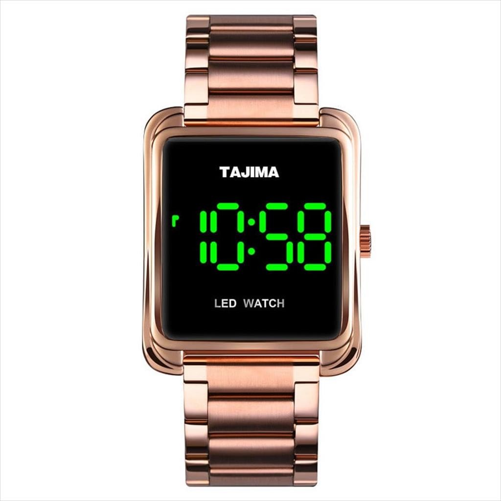Jam Tangan Digital Unisex Tajima LED Watch 9505 Stainless Steel / Tahan Air 50 Meter Garansi (TAJIMA