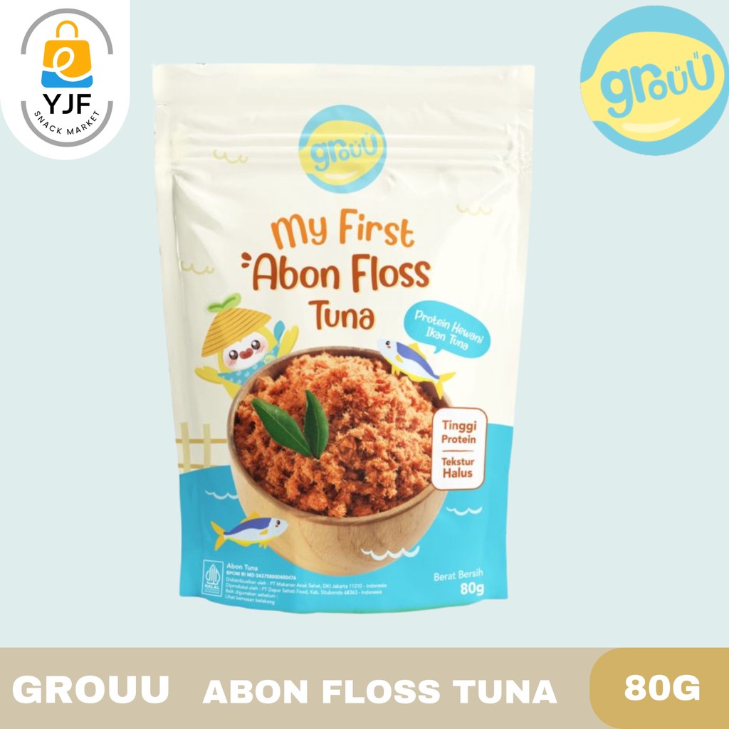 

Grouu My First Abon Floss Tuna 80g / Abon Tuna / Abon MPASI / Makanan Bayi