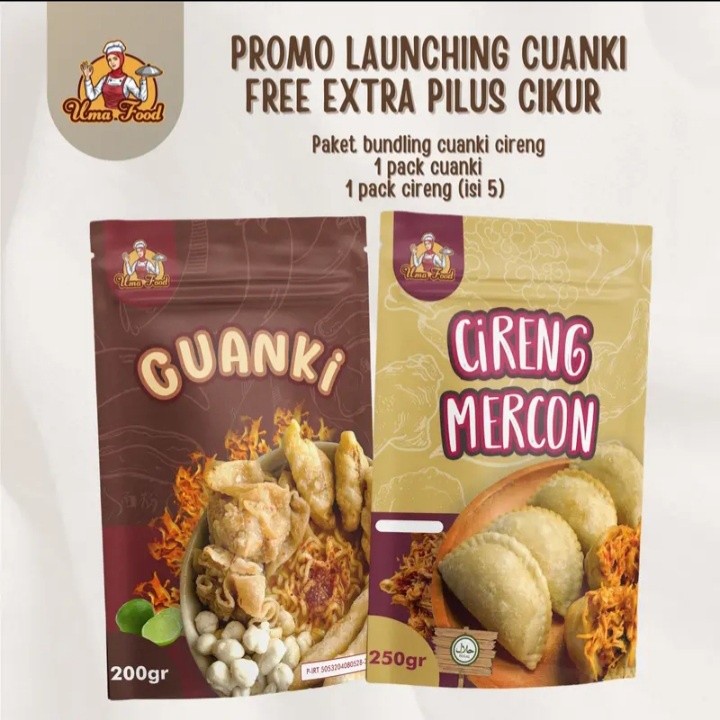 

Paket Bundling Cireng Mercon 5pcs + Cuanki 12pcs